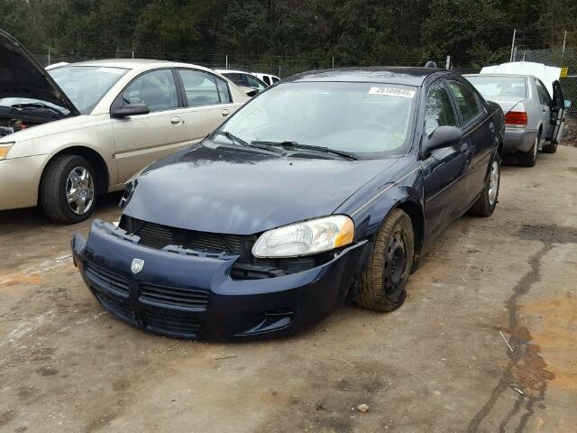 1B3EL36X23N590388 - 2003 DODGE STRATUS SE BLUE photo 2