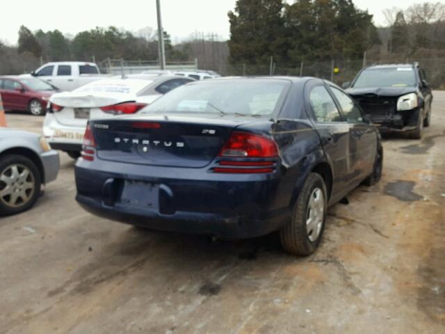 1B3EL36X23N590388 - 2003 DODGE STRATUS SE BLUE photo 4