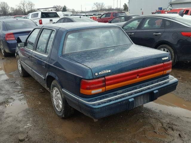 1B3AA4638RF100515 - 1994 DODGE SPIRIT GREEN photo 3