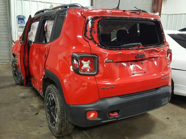 ZACCJBCT4GPC67397 - 2016 JEEP RENEGADE T RED photo 3