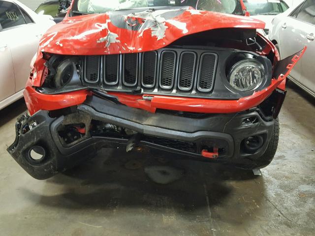 ZACCJBCT4GPC67397 - 2016 JEEP RENEGADE T RED photo 7