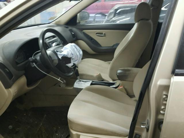 KMHDU46D47U151638 - 2007 HYUNDAI ELANTRA GL GOLD photo 5