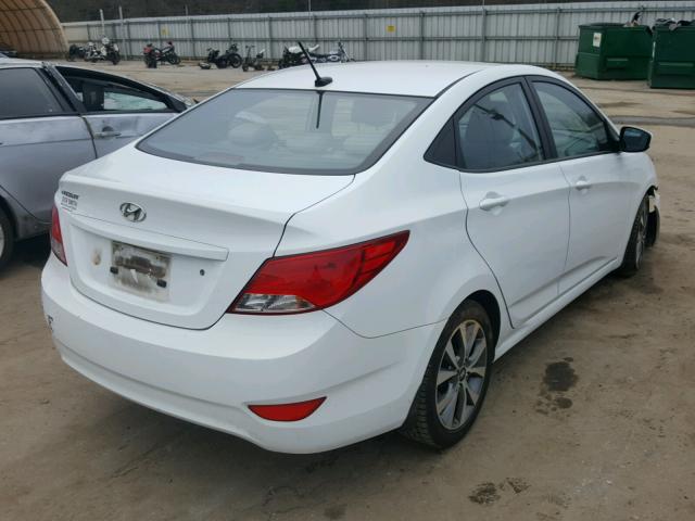 KMHCU4AE1FU806204 - 2015 HYUNDAI ACCENT GLS WHITE photo 4