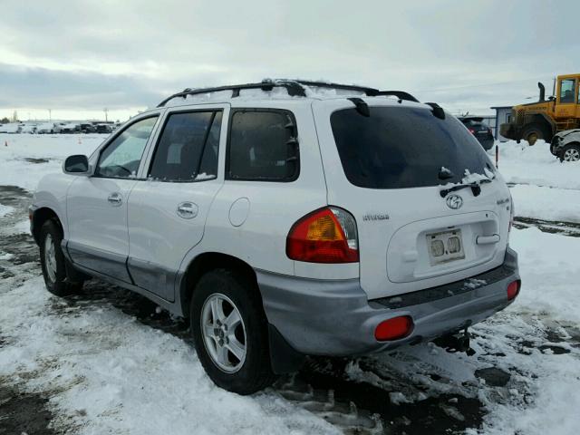 KM8SC13D32U173944 - 2002 HYUNDAI SANTA FE G WHITE photo 3