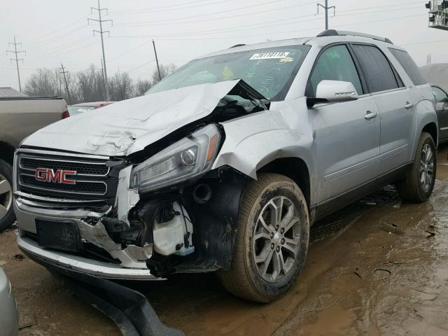 1GKKRRKD3EJ243441 - 2014 GMC ACADIA SLT ვერცხლისფერი ფოტო 2