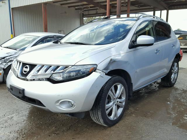 JN8AZ18W79W101723 - 2009 NISSAN MURANO S SILVER photo 2