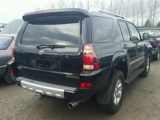 JTEBU14R840051629 - 2004 TOYOTA 4RUNNER SR BLACK photo 4