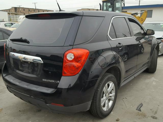 2CNALBEW1A6385948 - 2010 CHEVROLET EQUINOX LS BLACK photo 4