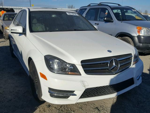 WDDGF4HB6EG242189 - 2014 MERCEDES-BENZ C 250 WHITE photo 1