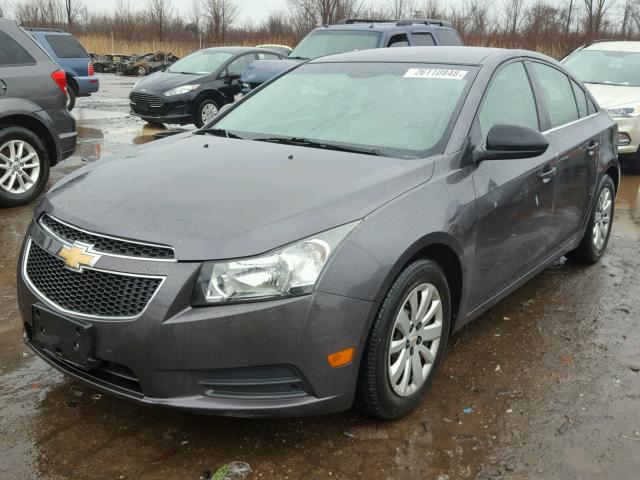 1G1PC5SH9B7209813 - 2011 CHEVROLET CRUZE LS GRAY photo 2