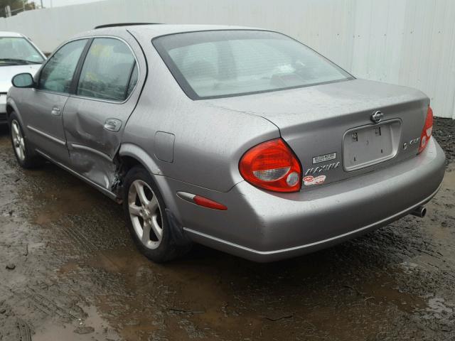 JN1CA31A9YT225520 - 2000 NISSAN MAXIMA GLE GRAY photo 3