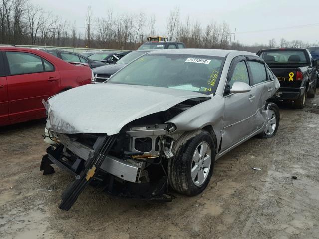 2G1WT58N089191394 - 2008 CHEVROLET IMPALA LT SILVER photo 2