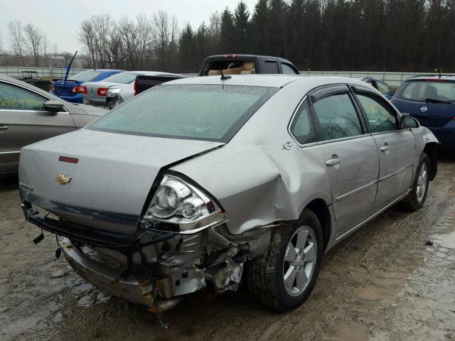 2G1WT58N089191394 - 2008 CHEVROLET IMPALA LT SILVER photo 4