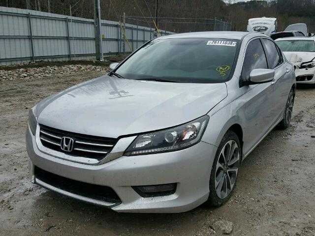 1HGCR2F59EA231757 - 2014 HONDA ACCORD SPO SILVER photo 2