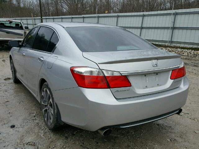 1HGCR2F59EA231757 - 2014 HONDA ACCORD SPO SILVER photo 3