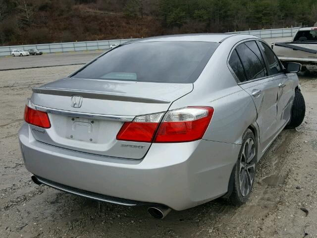 1HGCR2F59EA231757 - 2014 HONDA ACCORD SPO SILVER photo 4