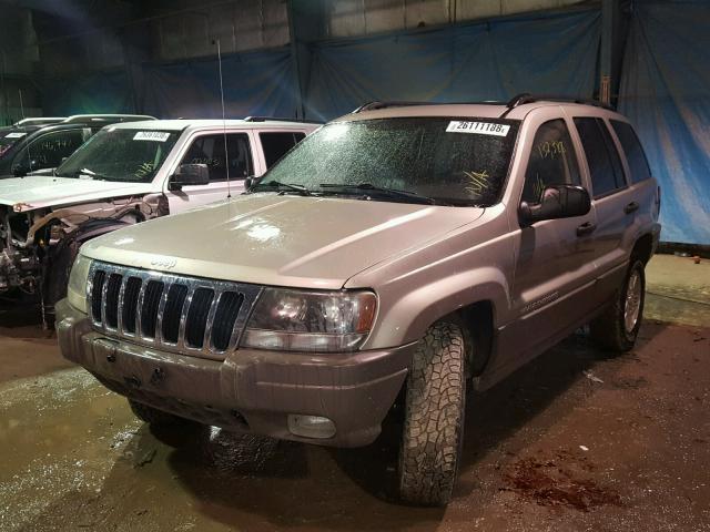 1J4GW48NX3C600199 - 2003 JEEP GRAND CHER GRAY photo 2