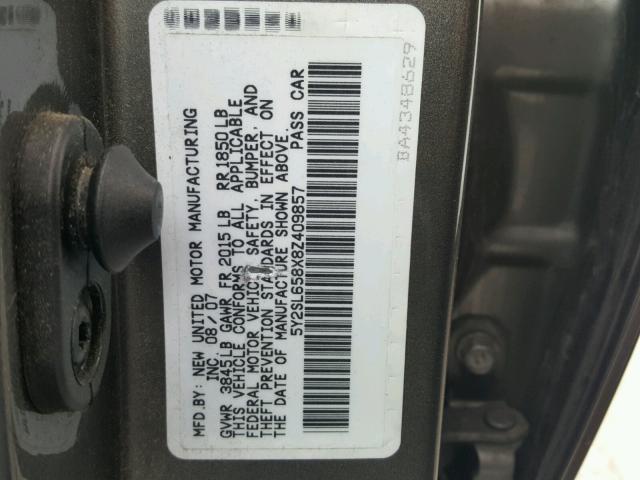 5Y2SL658X8Z409857 - 2008 PONTIAC VIBE GRAY photo 10