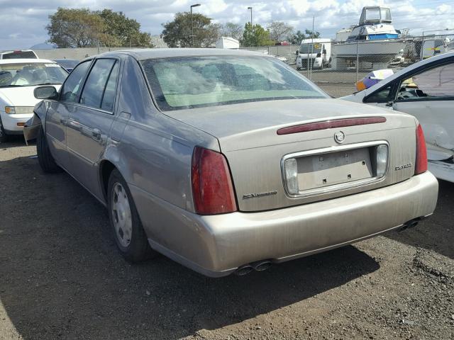 1G6KD54Y22U274812 - 2002 CADILLAC DEVILLE TAN photo 3