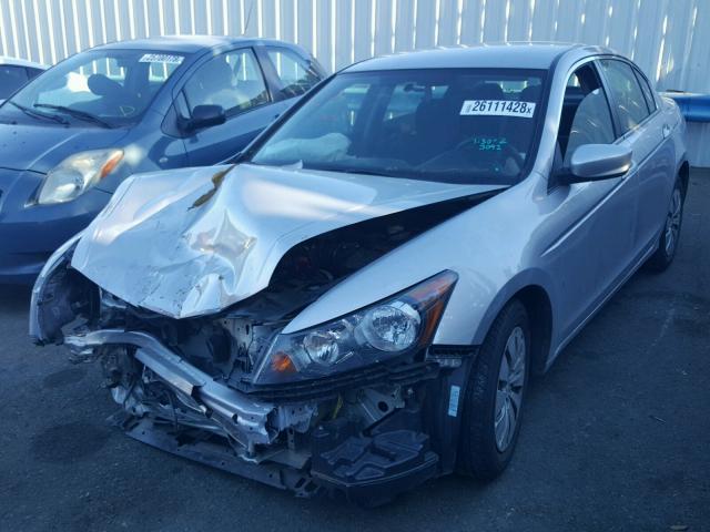 1HGCP2F33CA050610 - 2012 HONDA ACCORD LX SILVER photo 2