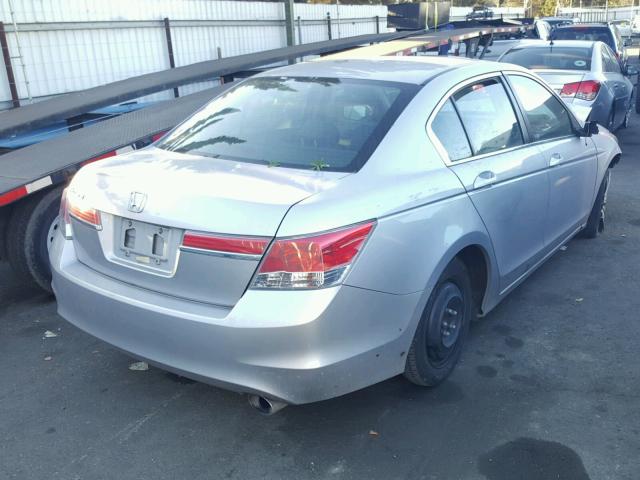 1HGCP2F33CA050610 - 2012 HONDA ACCORD LX SILVER photo 4