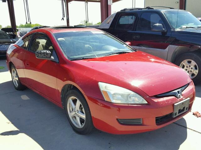 1HGCM72544A014746 - 2004 HONDA ACCORD EX RED photo 1