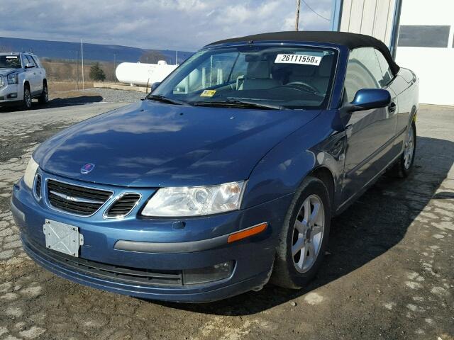 YS3FD79Y676103391 - 2007 SAAB 9-3 2.0T BLUE photo 2