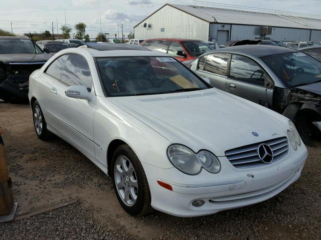 WDBTJ65J54F116231 - 2004 MERCEDES-BENZ CLK 320C WHITE photo 1