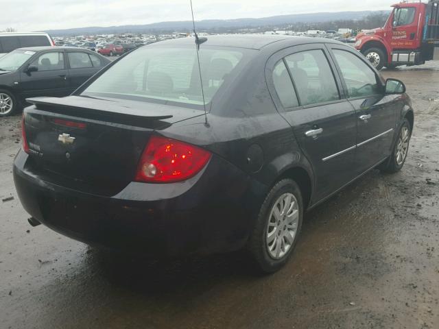 1G1AT58H597220895 - 2009 CHEVROLET COBALT LT BLACK photo 4