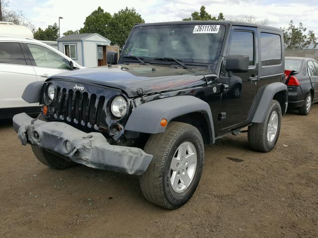 1J8FA24149L770177 - 2009 JEEP WRANGLER X BLACK photo 2