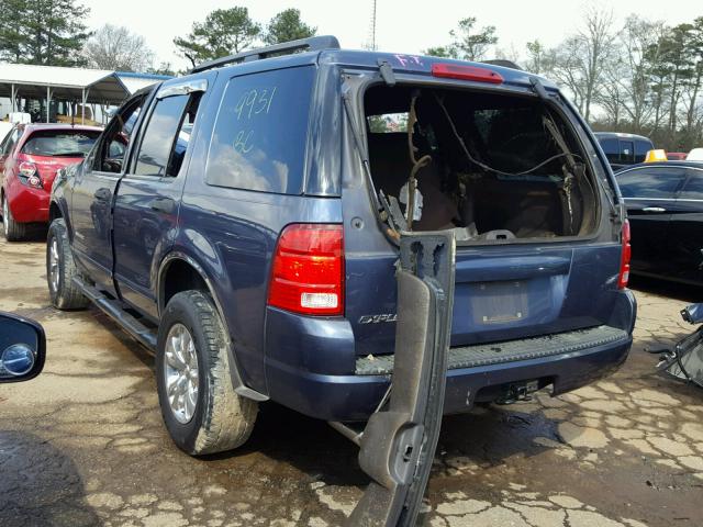 1FMZU63K44UB69931 - 2004 FORD EXPLORER X BLUE photo 3