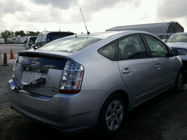 JTDKB20U683438906 - 2008 TOYOTA PRIUS SILVER photo 4