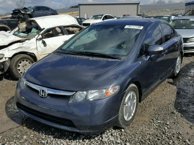 JHMFA36277S017036 - 2007 HONDA CIVIC HYBR CHARCOAL photo 2