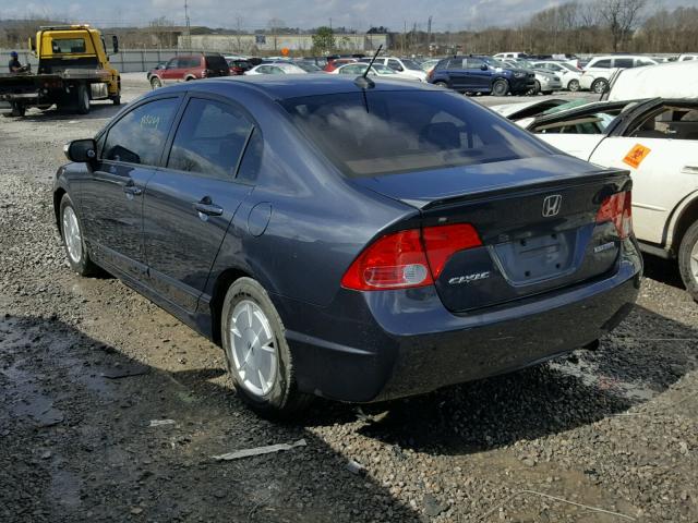 JHMFA36277S017036 - 2007 HONDA CIVIC HYBR CHARCOAL photo 3