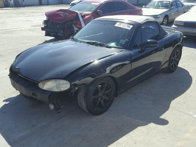 JM1NB3538X0132146 - 1999 MAZDA MX-5 MIATA BLACK photo 2