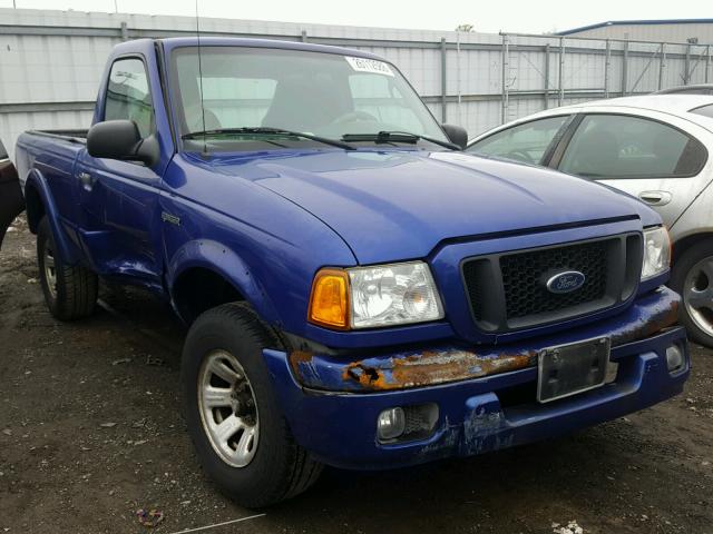 1FTYR10U55PA78256 - 2005 FORD RANGER BLUE photo 1