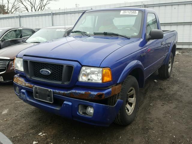 1FTYR10U55PA78256 - 2005 FORD RANGER BLUE photo 2