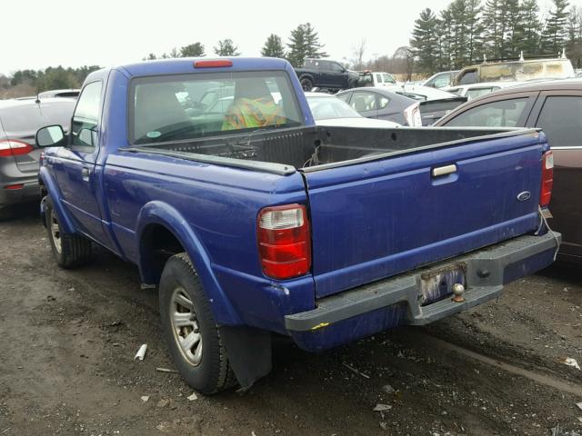 1FTYR10U55PA78256 - 2005 FORD RANGER BLUE photo 3