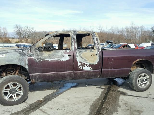3D7KU28C04G250112 - 2004 DODGE RAM 2500 S BURGUNDY photo 9