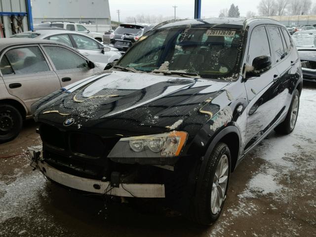 5UXWX9C57D0A27429 - 2013 BMW X3 XDRIVE2 Черный фото 2