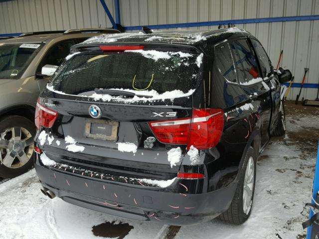 5UXWX9C57D0A27429 - 2013 BMW X3 XDRIVE2 Черный фото 4