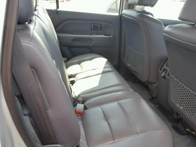 5FNYF18147B027928 - 2007 HONDA PILOT LX SILVER photo 6