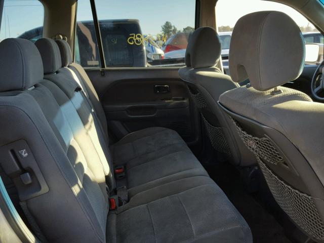 5FNYF28436B049773 - 2006 HONDA PILOT EX SILVER photo 6