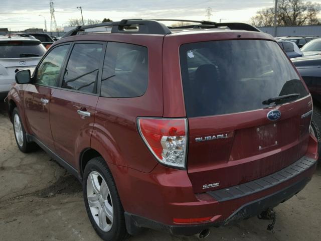 JF2SH64679H712797 - 2009 SUBARU FORESTER 2 RED photo 3