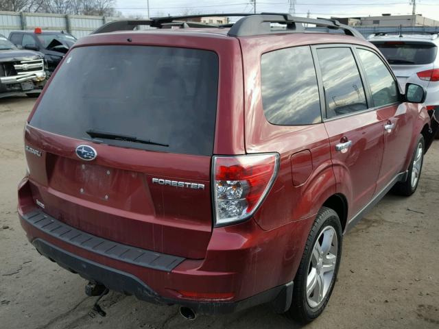 JF2SH64679H712797 - 2009 SUBARU FORESTER 2 RED photo 4