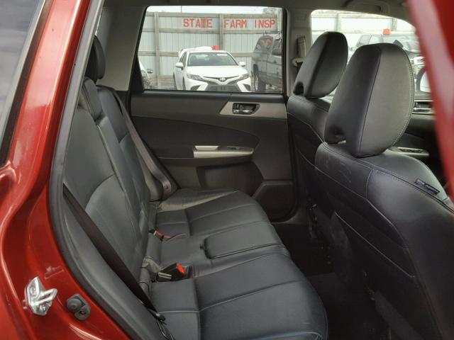 JF2SH64679H712797 - 2009 SUBARU FORESTER 2 RED photo 6