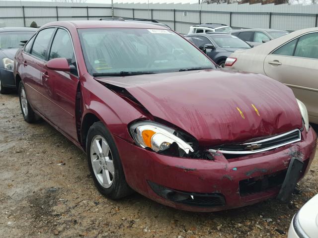 2G1WT55K269315625 - 2006 CHEVROLET IMPALA LT BURGUNDY photo 1