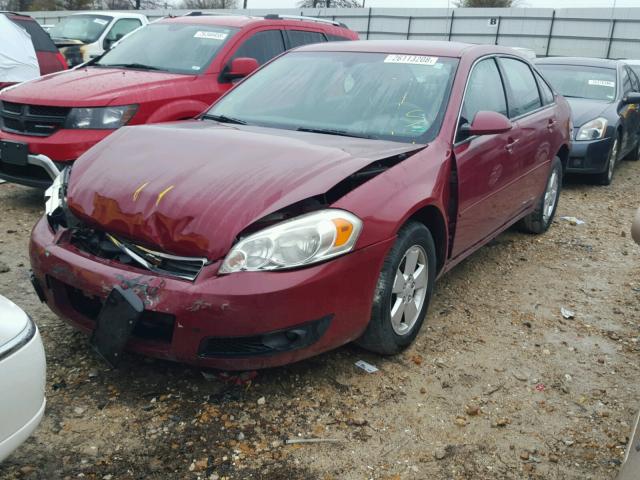 2G1WT55K269315625 - 2006 CHEVROLET IMPALA LT BURGUNDY photo 2