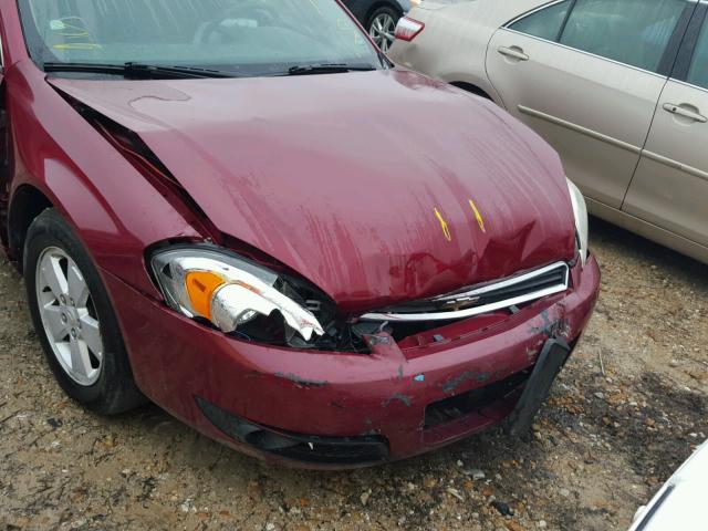 2G1WT55K269315625 - 2006 CHEVROLET IMPALA LT BURGUNDY photo 9