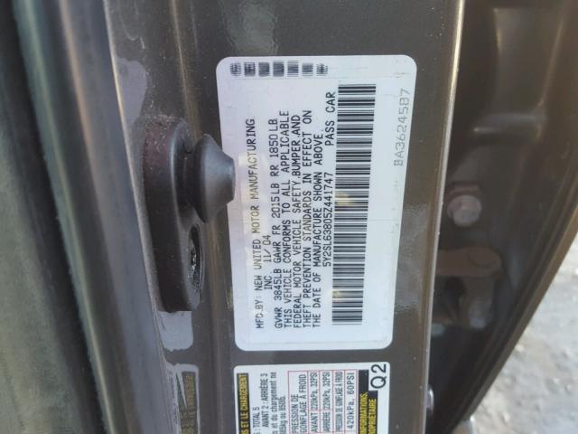 5Y2SL63805Z441747 - 2005 PONTIAC VIBE GRAY photo 10